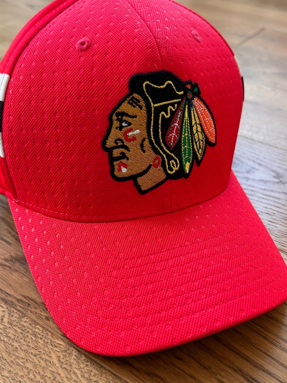 adidas Chicago Blackhawks Cap with Embroidered Team Profile Logo